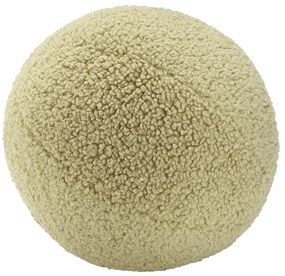Pernă decorativă pentru copii verde cu tapițerie din țesătură bouclé Ball – Wigiwama
