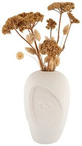 Vază crem din ceramică (înălțime 19,5 cm) Face – House Nordic
