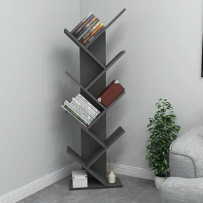 Raft de bibliotecă Hitit Anthracite