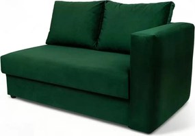 Canapea/pat Maciek extensibil cu spaţiu pentru depozitare stânga - verde catifea Velluto 10