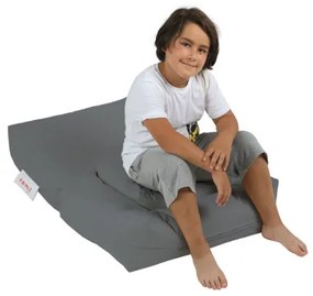 Fotoliu puf cu suport de picioare 65x40 cm gri