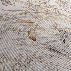 Tablou - Iris (cu ceas) (90x30 cm)