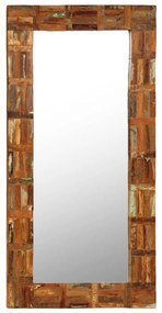 Oglinda de perete, 60 x 120 cm, lemn masiv reciclat 1, 60 x 120 cm