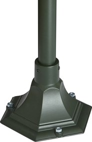 Felinar clasic de exterior verde închis 135cm IP44 - Berta