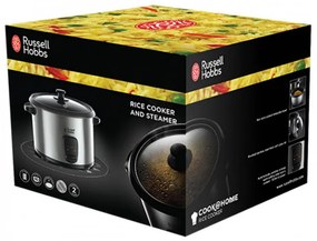 Aparat pentru gatit orez sau cu aburi Russell Hobbs 19750-56 Cook@Home, 700W, 1.8 l, 2 programe, Inox