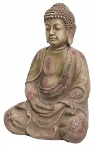 Decoratiune Buddha, Decoris, 17x20x30 cm, magneziu