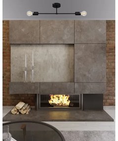 Lustră aplicată CAMBRIDGE 2xE27/15W/230V neagră