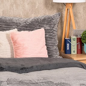 4Home Lenjerie de pat din microflanel Stripe gri, 140 x 200 cm, 70 x 90 cm