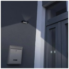 Proiector LED solar cu senzor de mișcare LED/3,7V 1200mAh 4000K IP65 negru