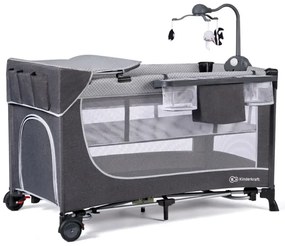 Pătuț portabil LEODY gri KINDERKRAFT
