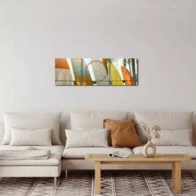 Tablou - Plăci de surf (cu ceas) (90x30 cm)