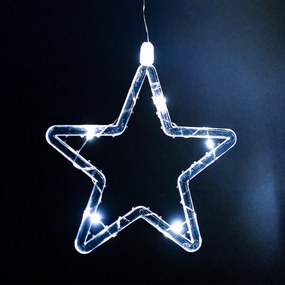 Perdea luminoasă pentru exterior Stars, 120x120cm,LED, alb rece, temporizator, 8 funcții, 120 cm