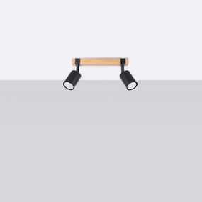 Spot Sollux SL.1344 FAGER 2xGU10/10W/230V negru