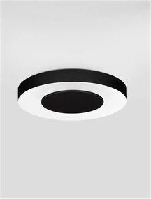 Plafoniera LED design slim PADA negru D-40cm