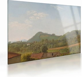 Tablou pe sticlă - Simon Denis,  View Near Naples, reproducere (70x50 cm)