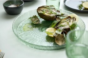 Platou verde din sticlă ø 30 cm Kusintha – Bitz
