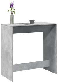 854430 vidaXL Masă de bar, gri beton, 102x50x103,5 cm, lemn prelucrat