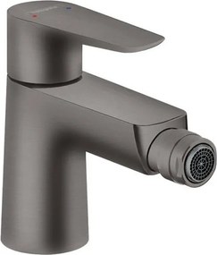Baterie bideu Hansgrohe Talis E cu ventil Pop-Up negru - crom periat