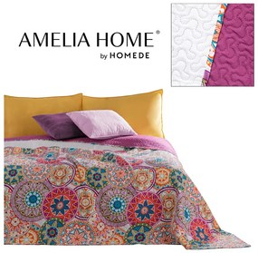 Cuvertură cu 2 fețe din microfibră DecoKing Bibi, 170 x 270 cm, roz