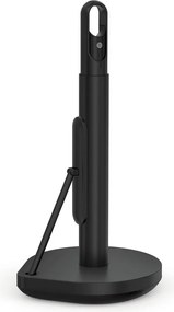 Suport de prosoape de hârtie negru mat din oțel – simplehuman