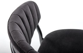 Scaun K426 Velvet Negru – l57 x A54 x H79 cm