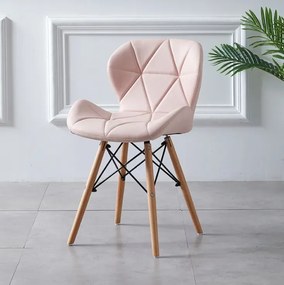 Scaune de sufragerie 4buc din piele, Rose