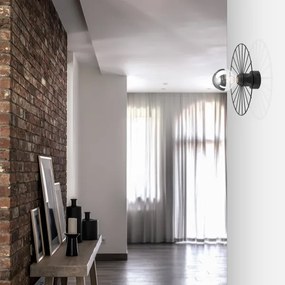 Aplică MONTANA 1xE27/15W/230V d. 30 cm negru