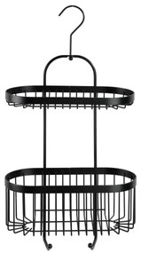 WENKO 23880100 – Poliță Classic din plastic, negru, 26,5 x 47 cm