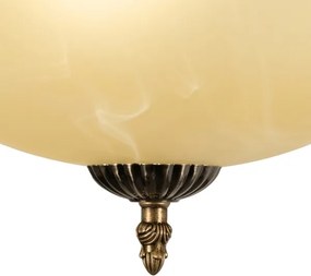 BRILAGI - Lustră pe tijă DAHLIA 3xE27/40W/230V Ø 37 cm, alamă