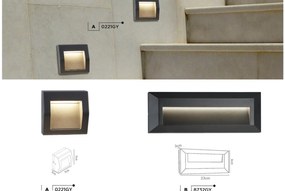 Spot LED incastrabil de exterior ambiental IP65 Ankle 0221GY SRT
