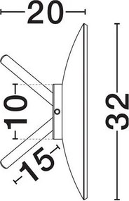 Lampa LED design ambiental Esti maro inchis