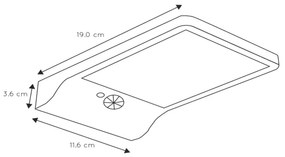 Aplică LED solară cu senzor Lucide 22862/04/30 BASIC LED/3W/1,2V IP44