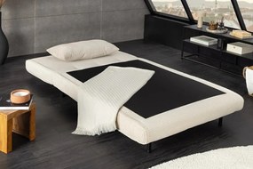 Fotoliu Pat SMART MULTIFUNCTION 100cm catifea raiata bej