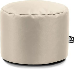 Fotoliu puf pentru copii bej cu tapițerie din imitație de piele Dot M – So Soft?