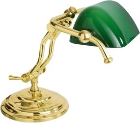 Lampa de birou din alama design clasic Banker