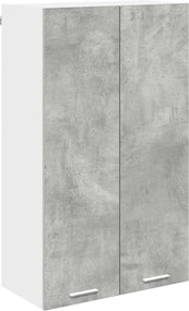 vidaXL Dulap suspendat Gri din beton 60 x 31 x 100 cm Lemn compozit