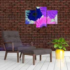 Tablou cu flori colorate (90x60 cm)