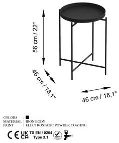 Măsuță de cafea Museli 4 (negru) . 1093216