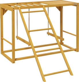 PawHut Structură de joacă pentru găini cu leagăne și scară, pentru 3-4 găini, structură de cățărat din lemn | Aosom Romania