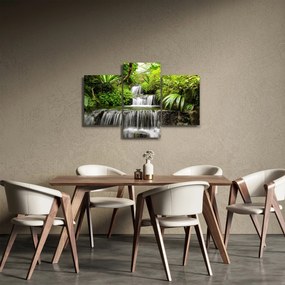 Tablou - Cascadă în pădurea tropicală (90x60 cm)