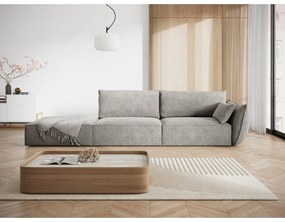 Șezlong gri deschis (cu colț pe partea dreaptă) Vanda – Mazzini Sofas