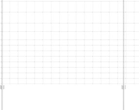 vidaXL Gard cu Stâlp Argintiu 1,5 x 50 m Oțel