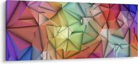 Tablou - Abstracția poligonală (120x50 cm)