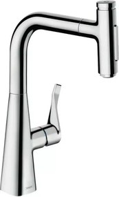 Baterie bucatarie cu dus extractibil Hansgrohe Metris Select M71 240 cu 2 jeturi si sBox