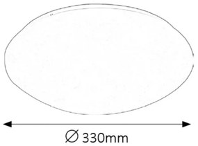 Plafoniera LED design modern Lucas alb 33cm