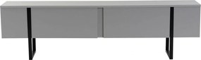 Comoda TV SERENITY, gri/negru, PAL/metal, 180x30x50 cm