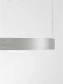 Lustra LED suspendata design modern circular PERRINE D-40cm argintie