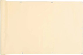 vidaXL Paravan de balcon, crem, 800x120 cm, PVC