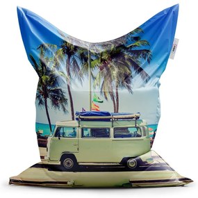 Sac de șezut Classic mașină de epocă pe plajă - pentru copii, colorat