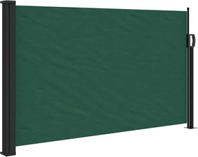 vidaXL Copertina laterală retractabilă, verde închis, 120x500 cm